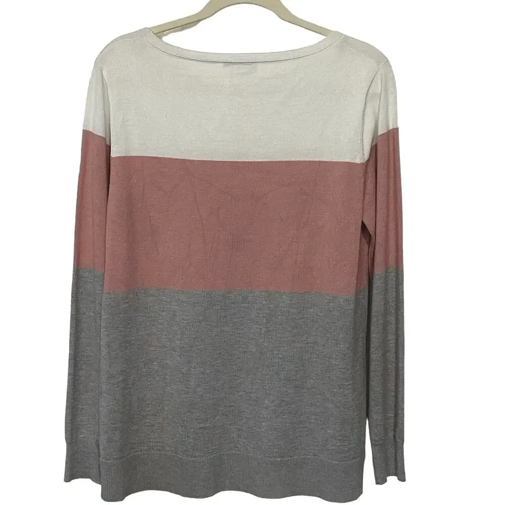 Vila Milano women's basic T-shirt in size Large color block - Picture 1 of 7